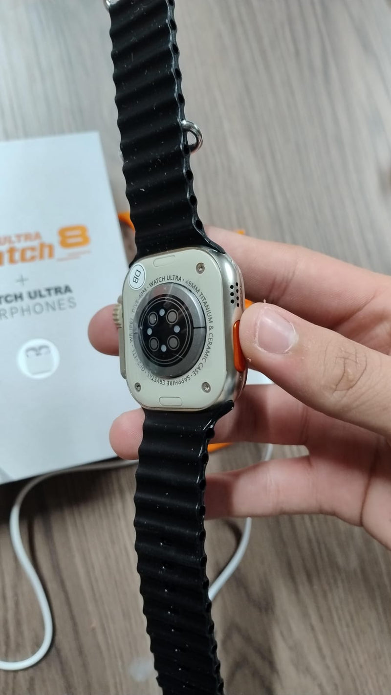 Combo Reloj Ultra 8 + Audifonos i12 (EW)