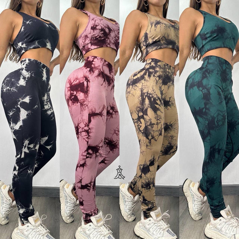 Set deportivo tie dye, levanta cola IM07