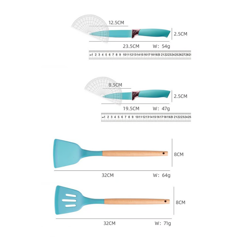 Set cucharones y accesorios cocina k-19p