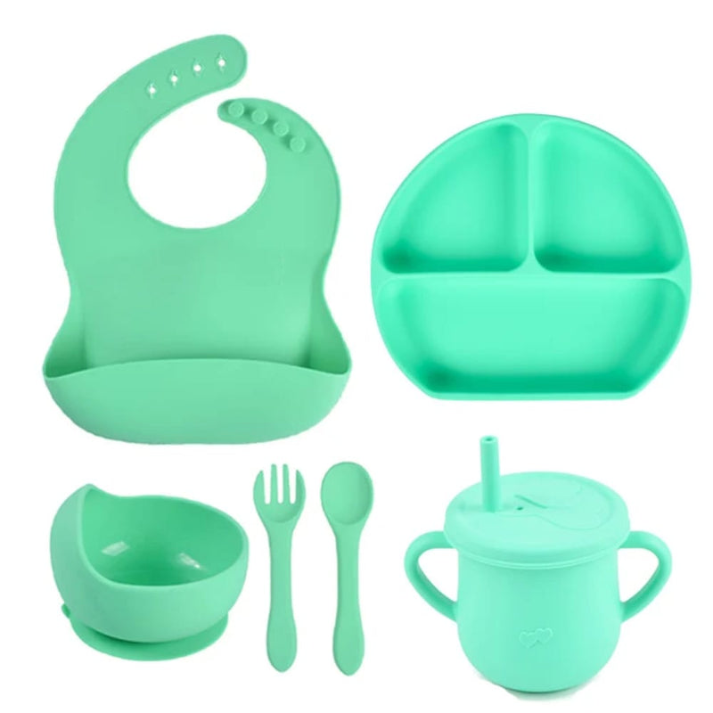 Set De Vajilla Silicona Para Bebés