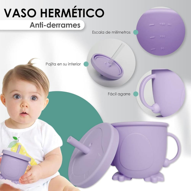 Set De Vajilla Silicona Para Bebés