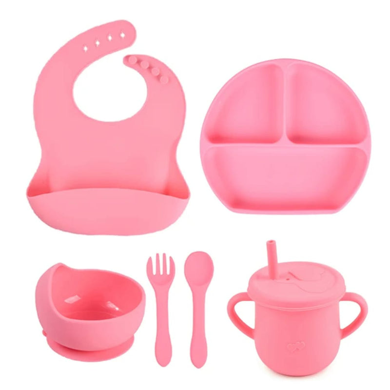 Set De Vajilla Silicona Para Bebés