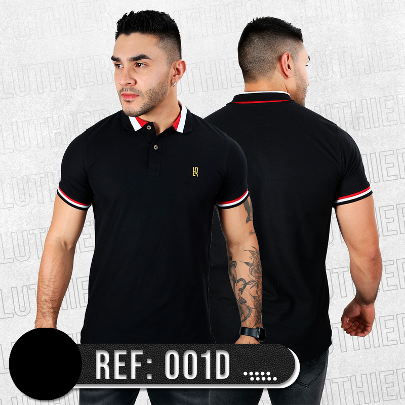 001D POLO BASICA NEGRO