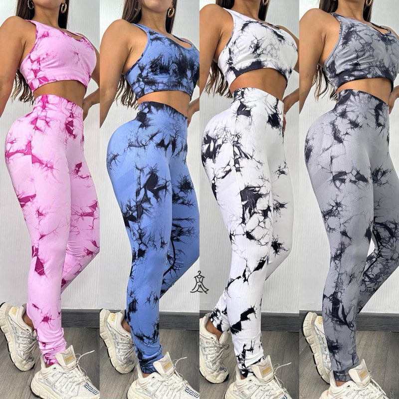 Set deportivo tie dye, levanta cola IM07